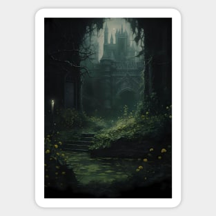 The forgotten castle in vines Sticker